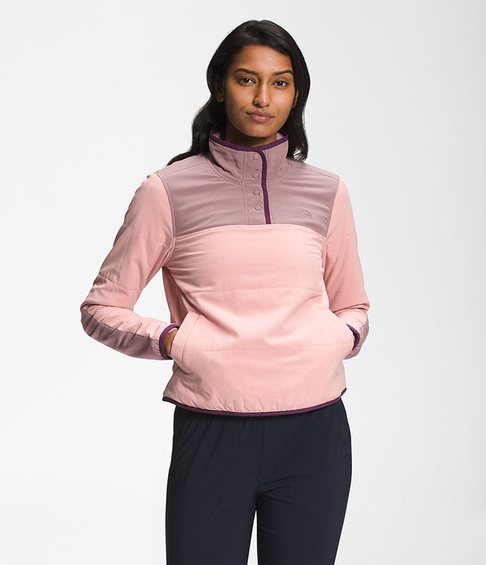 Plumifero The North Face Mujer Rosas Mountain Sudadera Pullover 21457XPOQ